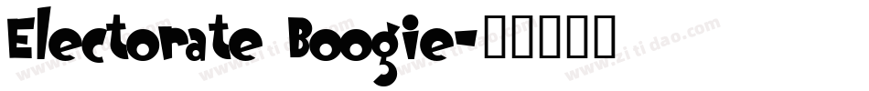 Electorate Boogie字体转换